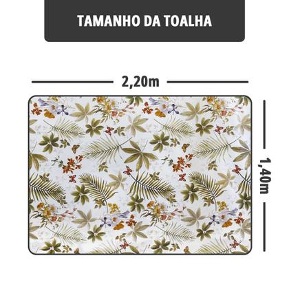 Imagem de Toalha Mesa Plástica Térmica Summer 6 E 8 Lugares 2,20
