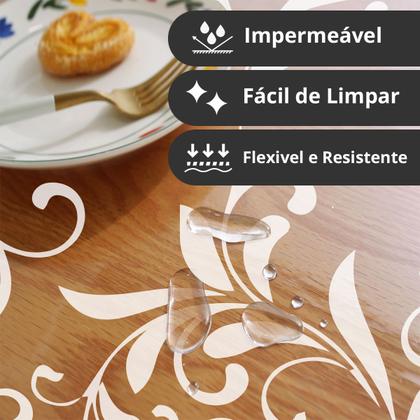 Imagem de Toalha Mesa Plástico Transparente 12 Lugares 1,40x3,50 M1