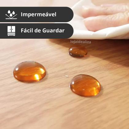 Imagem de Toalha Mesa Plástico Transparente 6 a 8 lugares 140x220 0,20