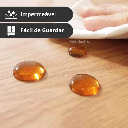 Imagem de Toalha Mesa Plástico Transparente 6 e 8 Lugares 1,40x2,00