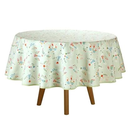 Imagem de Toalha Mesa Redonda 4 Lugares Dohler Impermeavel Erica Verde