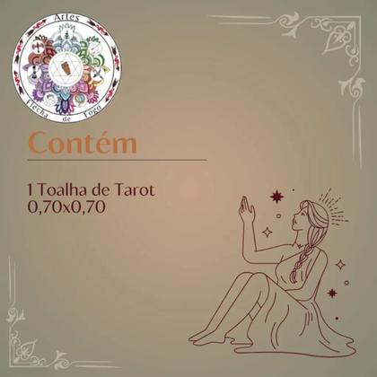 Imagem de Toalha para Jogo de Tarot 0,70x0,70cm Aldeia