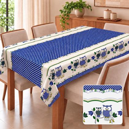 Imagem de Toalha para Mesa Retangular Estampada Oxford para 6 Cadeiras 2,10 x 1,45 Premium