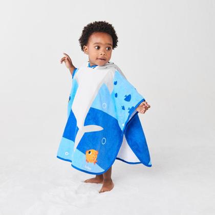 Imagem de Toalha Poncho Infantil Aventuras do Tubarão