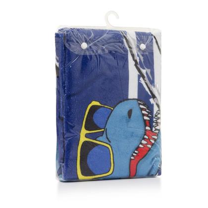 Imagem de Toalha Poncho Infantil com Capuz Estampada 120cm x 60cm 100% Algodão - Loaní