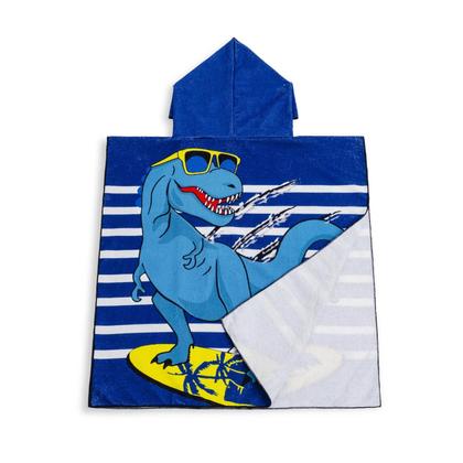 Imagem de Toalha Poncho Infantil com Capuz Estampada 120cm x 60cm 100% Algodão - Loaní