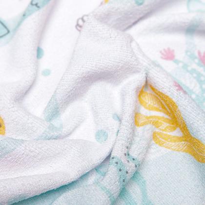 Imagem de Toalha Poncho Papi Felpuda Algodão Capuz Sereia