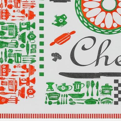 Imagem de Toalha Retangular Chá e Café Estampada 9466cm 100% Algodão