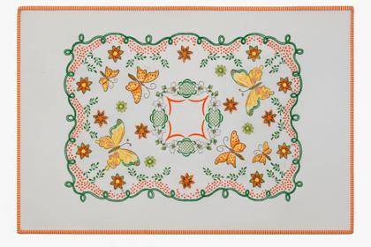 Imagem de Toalha Retangular Chá e Café Estampada 9466cm 100% Algodão