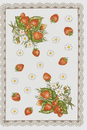 Imagem de Toalha Retangular Chá e Café Estampada 9466cm 100% Algodão