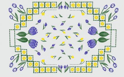 Imagem de Toalha Retangular Chá e Café Estampada 9466cm 100% Algodão