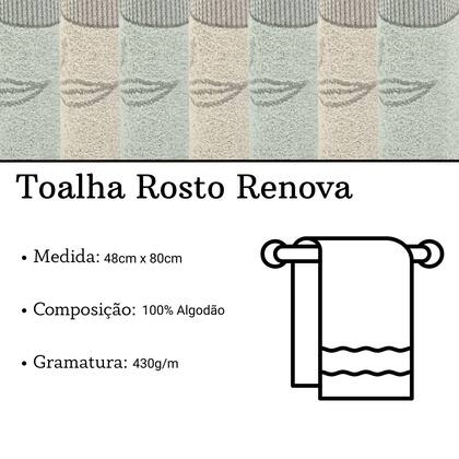Imagem de Toalha Rosto Karsten Renova 48x80cm 430g/m² Jacquard e Alta Absorção