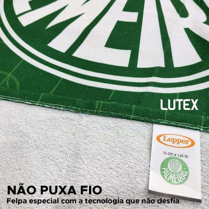 Imagem de Toalha Time Oficial Lepper Aveludada Praia Piscina Escudos Cores Clube Licenciada Original 140x70cm