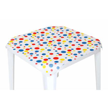 Imagem de TOALHA TNT ESTAMPADA BOLAS COLORIDAS 0,68 X 0,68 m C/ 5 PEÇAS