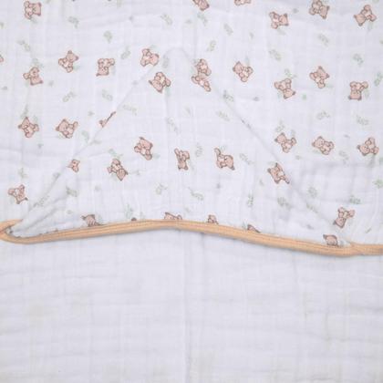 Imagem de Toalha Toalhão De Banho Bebê C/ Capuz Estampado 1,05M X 85Cm Soft Premium Papi Baby