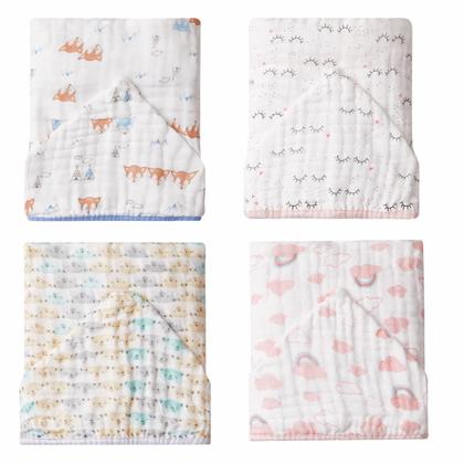 Imagem de Toalha Toalhão De Banho Bebê C/ Capuz Estampado 1,05M X 85Cm Soft Premium Papi Baby