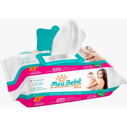 Imagem de Toalha Umedecida Meu Bebê Ultra 100 Folhas