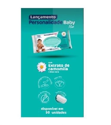 Imagem de Toalha Umedecida Personalidade Baby Plus Com 50Un  Eurofral