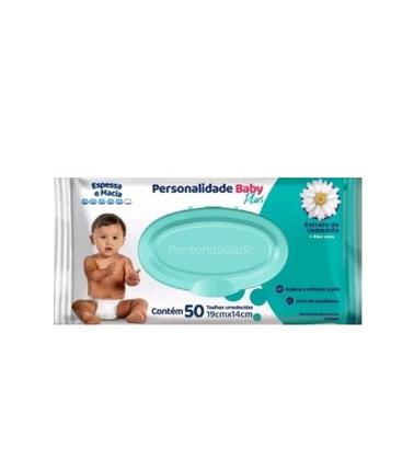 Imagem de Toalha Umedecida Personalidade Baby Plus Com 50Un  Eurofral