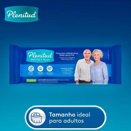 Imagem de Toalha Umedecida Plenitud 42 Unidades