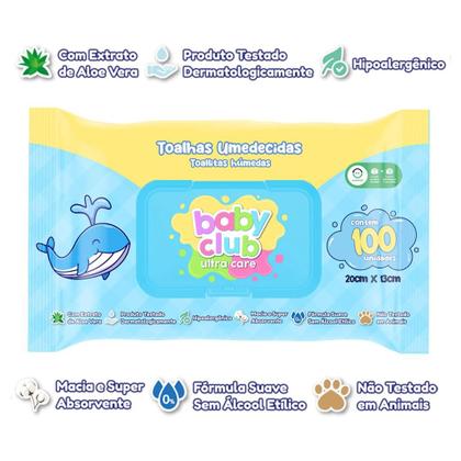 Imagem de Toalha Umedecida Tradicional 100 fls - Baby Club