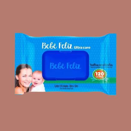 Imagem de Toalha Umidecida Bebê Feliz 120 Unidades  Ultra Care