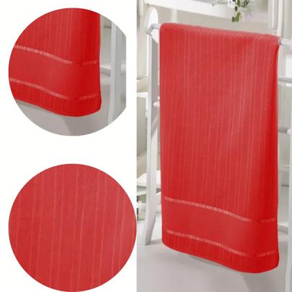 Imagem de Toalha Velour Bella Pra Bordar Lavabo cor Vermelha