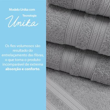 Imagem de Toalhas Banhão e Rosto 100% Algodão Kit com 4 peças Karsten Unika - Emcompre Karsten
