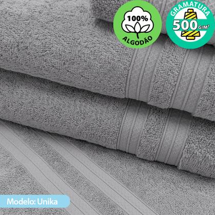 Imagem de Toalhas Banhão e Rosto 100% Algodão Kit com 4 peças Karsten Unika - Emcompre Karsten