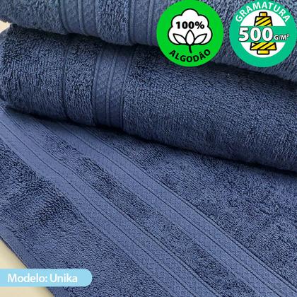 Imagem de Toalhas Banhão e Rosto 100% Algodão Kit com 4 peças Karsten Unika - Emcompre Karsten