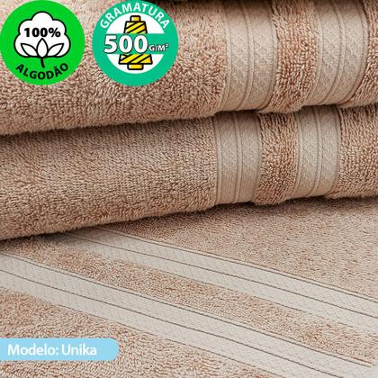 Imagem de Toalhas Banhão e Rosto 100% Algodão Kit com 4 peças Karsten Unika - Emcompre Karsten