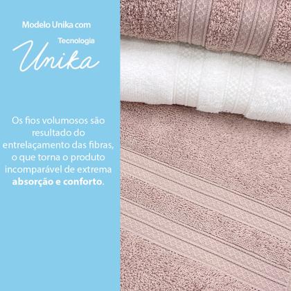 Imagem de Toalhas Banhão e Rosto 100% Algodão Kit com 4 peças Karsten Unika - Emcompre Karsten
