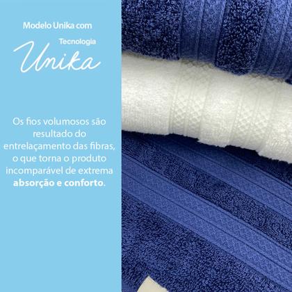 Imagem de Toalhas Banhão e Rosto 100% Algodão Kit com 4 peças Karsten Unika - Emcompre Karsten