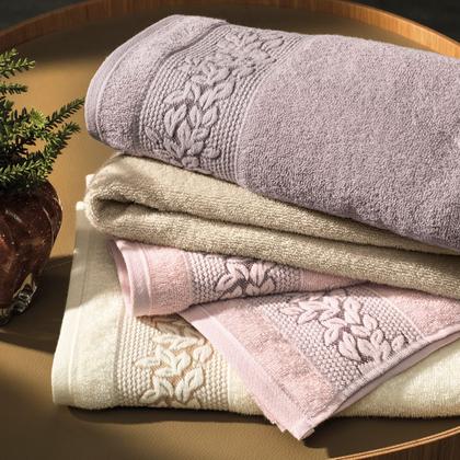 Imagem de Toalhas de Banho e Rosto 100% Algodão Kit com 4 peças Karsten Provence