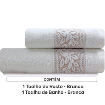 Imagem de Toalhas de Banho e Rosto Karsten 100% Algodão Kit com 2 peças Provence