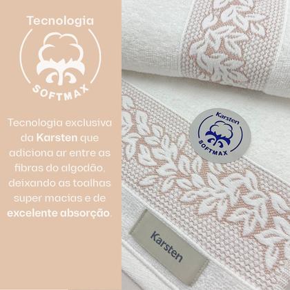 Imagem de Toalhas de Banho e Rosto Karsten 100% Algodão Kit com 2 peças Provence