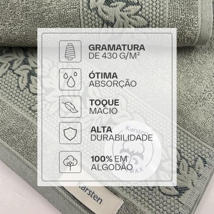Imagem de Toalhas de Banho Karsten 100% Algodão Kit com 2 peças Provence