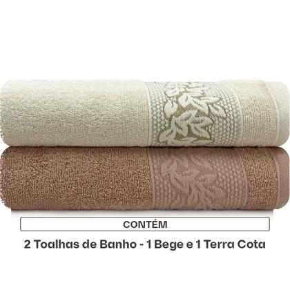 Imagem de Toalhas de Banho Karsten 100% Algodão Kit com 2 peças Provence