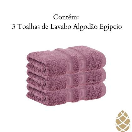 Imagem de Toalhas de Lavabo Algodão Egípcio Buddemeyer - Kit 3, Rosa