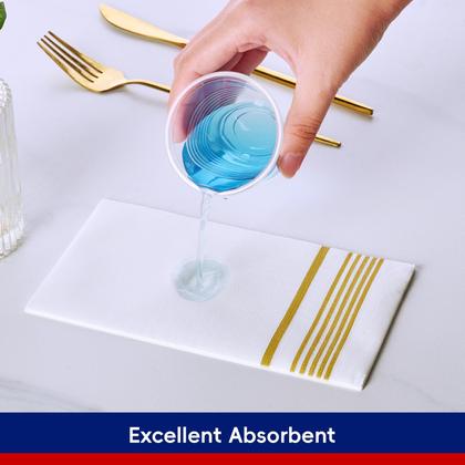 Imagem de Toalhas de mão descartáveis JOLLY CHEF, guardanapos de papel de 3 camadas, pacote com 400