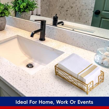 Imagem de Toalhas de mão descartáveis JOLLY CHEF, guardanapos de papel de 3 camadas, pacote com 400