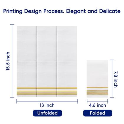 Imagem de Toalhas de mão descartáveis JOLLY CHEF, guardanapos de papel de 3 camadas, pacote com 400