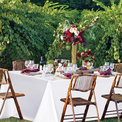 Imagem de Toalhas de mesa sancua brancas retangulares 137x274cm, pacote com 8