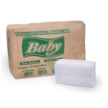 Imagem de Toalhas De Papel Interfolhas 3 Dobras Fardo Com 4 Pacotes
