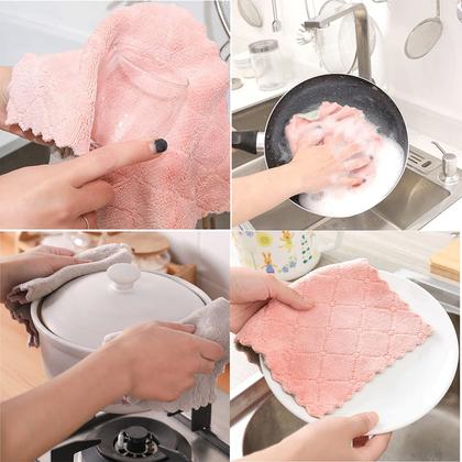 Imagem de Toalhas de prato de microfibra SAOYOAS, pacote com 32 panos de cozinha