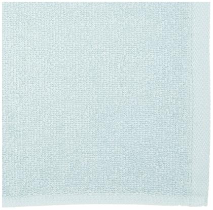 Imagem de Toalhas de rosto Amazon Basics 100% algodão 30x30cm, pacote com 24 unidades, azul gelo