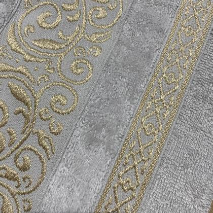 Imagem de Toalhas La Vie 100% Algodão  Jogo 2 Peças (Banho e Rosto) com Barra Aveludada e Fios Dourados