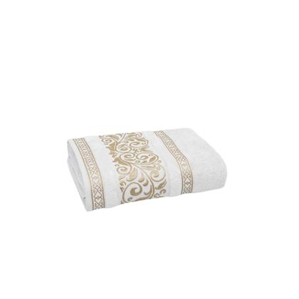 Imagem de Toalhas La Vie 100% Algodão  Jogo 2 Peças (Banho e Rosto) com Barra Aveludada e Fios Dourados