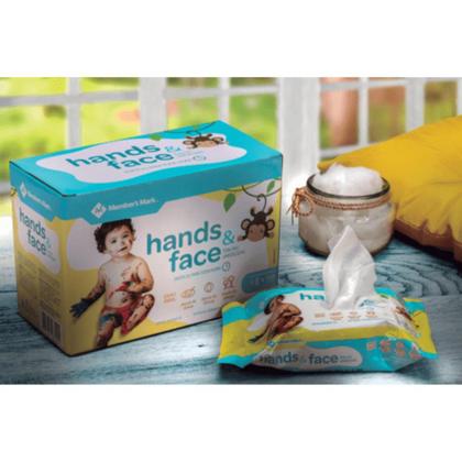 Imagem de Toalhas Lenços Umidecidos Hands & Face Caixa Pack com 5 Pacotes 20 Unidades Cada Member's Mark