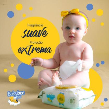 Imagem de Toalhas umedecidas baby bee  free dermoprotetora  80 toalhinha umedecidas